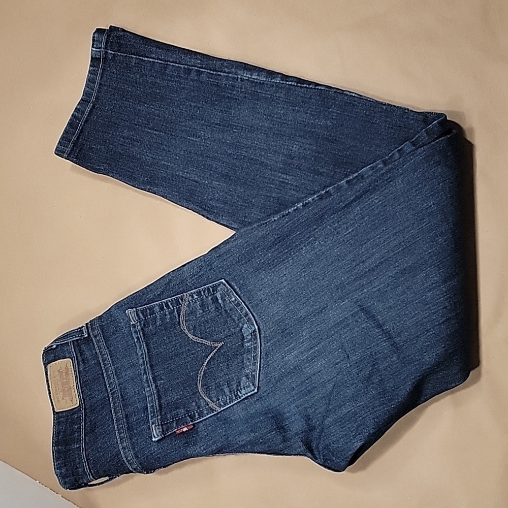 Levi's Mid Rise Skinny Jeans, Med-Dark Wash, Size 8S, EUC